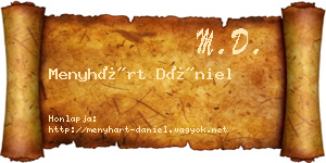 Menyhárt Dániel névjegykártya